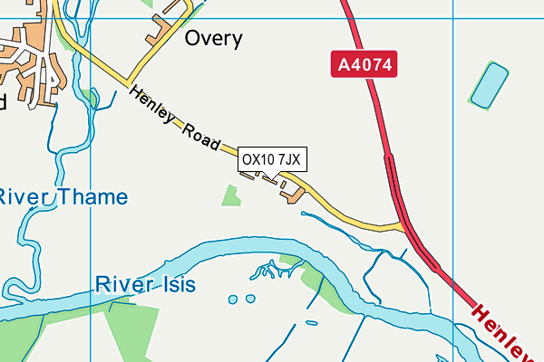 OX10 7JX map - OS VectorMap District (Ordnance Survey)