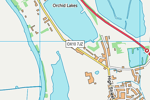 OX10 7JZ map - OS VectorMap District (Ordnance Survey)