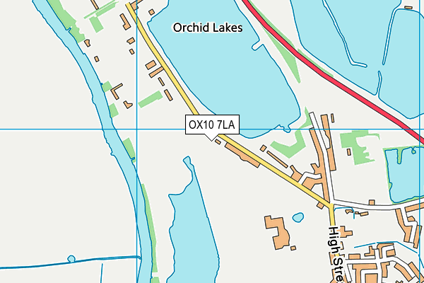 OX10 7LA map - OS VectorMap District (Ordnance Survey)