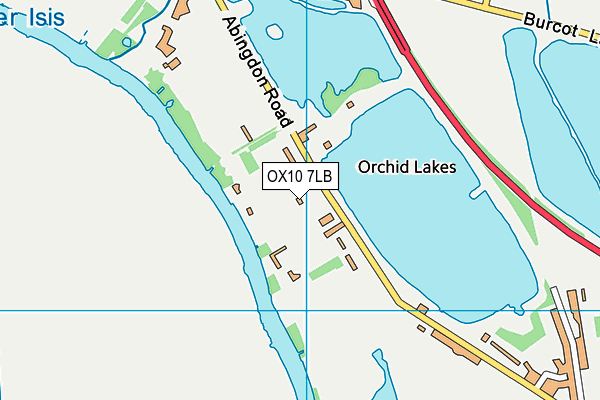 OX10 7LB map - OS VectorMap District (Ordnance Survey)