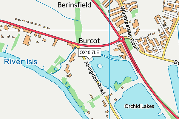 OX10 7LE map - OS VectorMap District (Ordnance Survey)