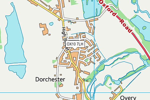 OX10 7LH map - OS VectorMap District (Ordnance Survey)