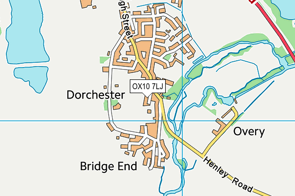 OX10 7LJ map - OS VectorMap District (Ordnance Survey)