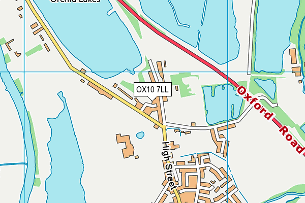 OX10 7LL map - OS VectorMap District (Ordnance Survey)