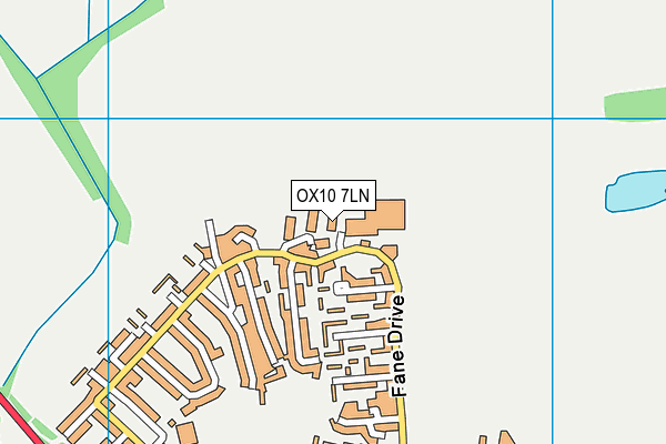 OX10 7LN map - OS VectorMap District (Ordnance Survey)