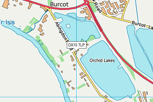 OX10 7LP map - OS VectorMap District (Ordnance Survey)