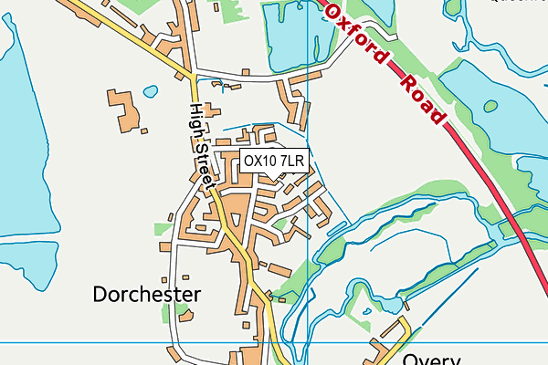 OX10 7LR map - OS VectorMap District (Ordnance Survey)