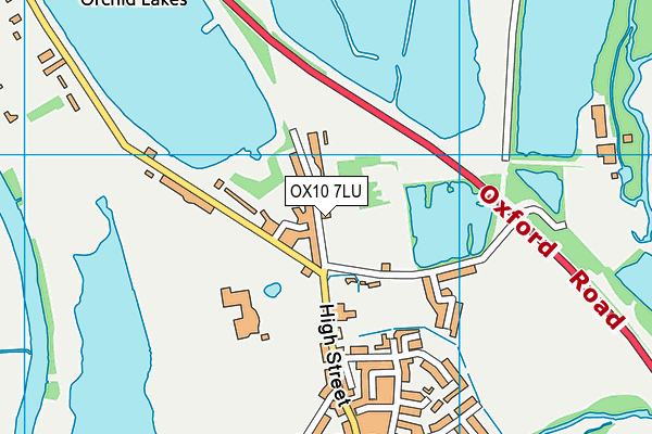 OX10 7LU map - OS VectorMap District (Ordnance Survey)
