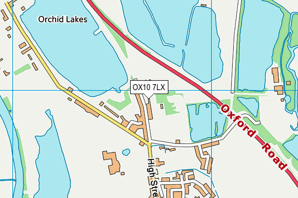 OX10 7LX map - OS VectorMap District (Ordnance Survey)