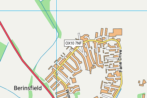 OX10 7NF map - OS VectorMap District (Ordnance Survey)