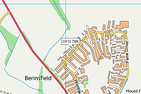 OX10 7NN map - OS VectorMap District (Ordnance Survey)