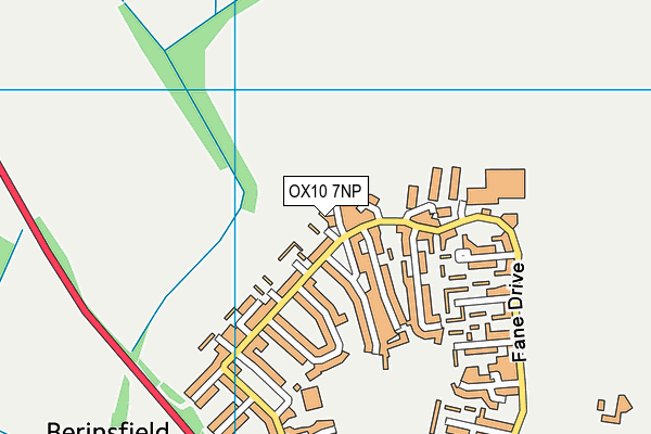 OX10 7NP map - OS VectorMap District (Ordnance Survey)