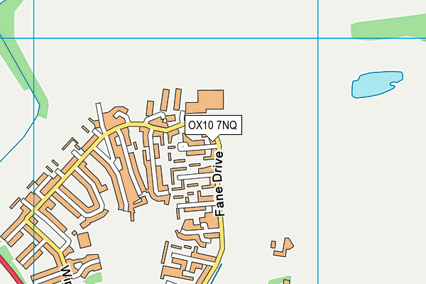 OX10 7NQ map - OS VectorMap District (Ordnance Survey)