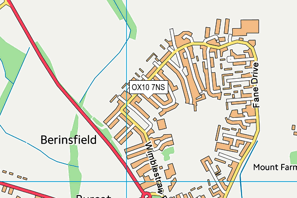 OX10 7NS map - OS VectorMap District (Ordnance Survey)