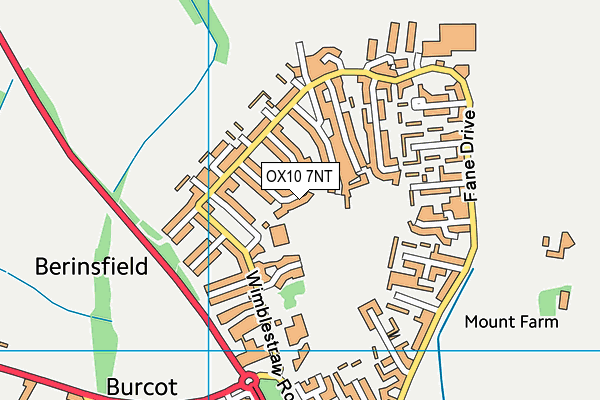 OX10 7NT map - OS VectorMap District (Ordnance Survey)