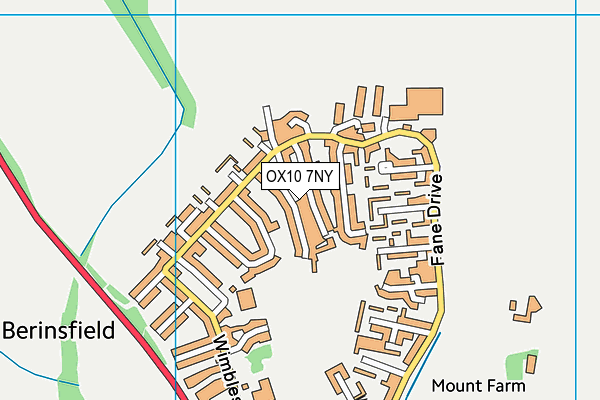 OX10 7NY map - OS VectorMap District (Ordnance Survey)