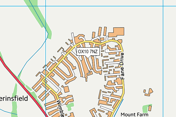 OX10 7NZ map - OS VectorMap District (Ordnance Survey)