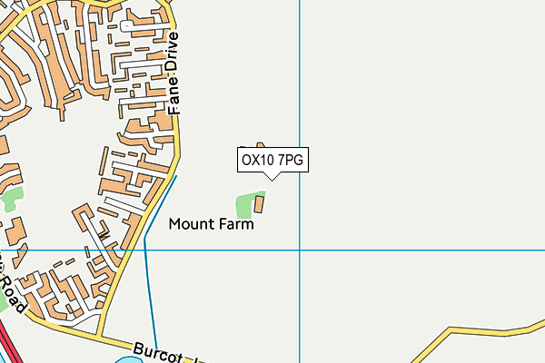 OX10 7PG map - OS VectorMap District (Ordnance Survey)