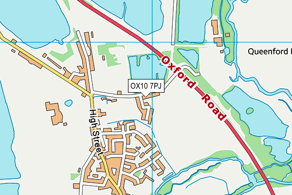 OX10 7PJ map - OS VectorMap District (Ordnance Survey)