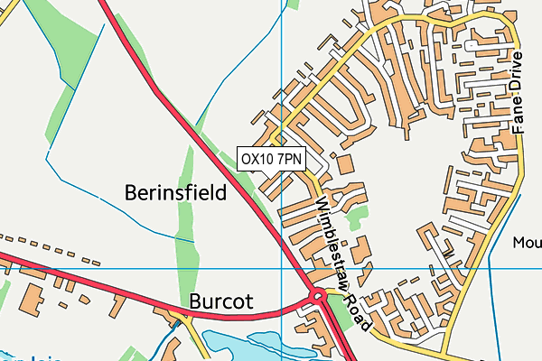 OX10 7PN map - OS VectorMap District (Ordnance Survey)