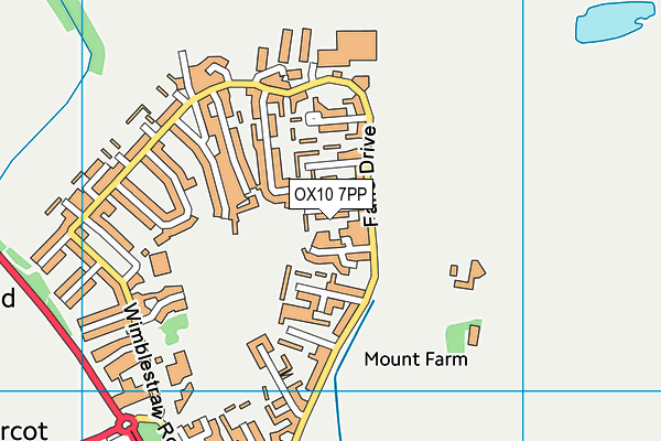 OX10 7PP map - OS VectorMap District (Ordnance Survey)