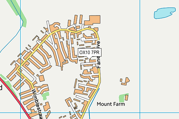 OX10 7PR map - OS VectorMap District (Ordnance Survey)