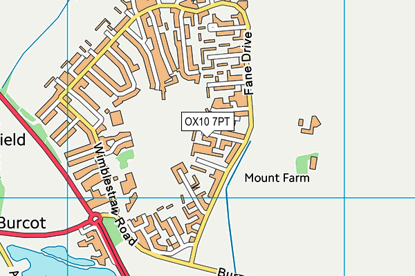 OX10 7PT map - OS VectorMap District (Ordnance Survey)