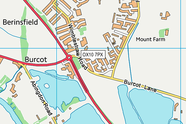 OX10 7PX map - OS VectorMap District (Ordnance Survey)