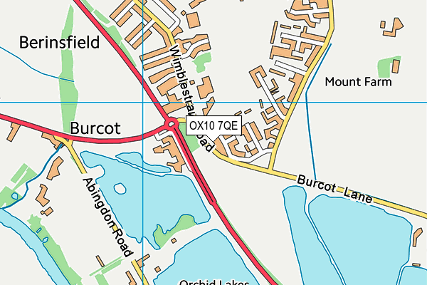 OX10 7QE map - OS VectorMap District (Ordnance Survey)