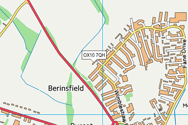 OX10 7QH map - OS VectorMap District (Ordnance Survey)