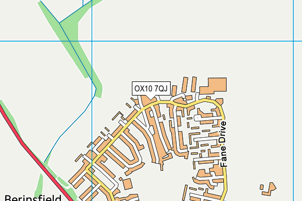 OX10 7QJ map - OS VectorMap District (Ordnance Survey)
