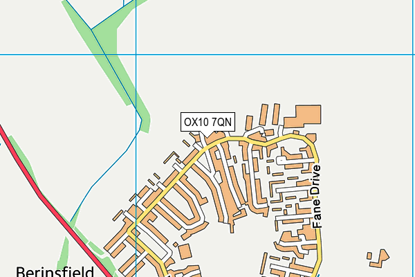 OX10 7QN map - OS VectorMap District (Ordnance Survey)