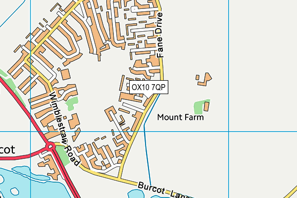 OX10 7QP map - OS VectorMap District (Ordnance Survey)