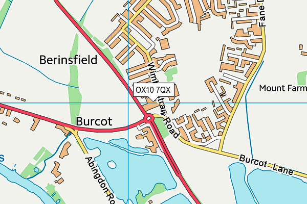 OX10 7QX map - OS VectorMap District (Ordnance Survey)