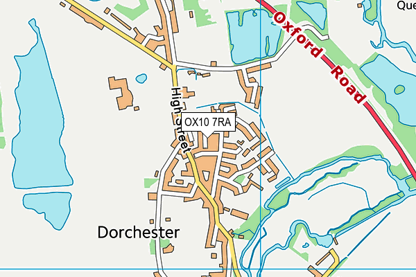 OX10 7RA map - OS VectorMap District (Ordnance Survey)
