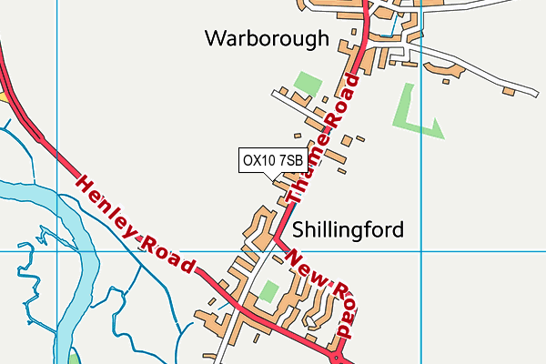 OX10 7SB map - OS VectorMap District (Ordnance Survey)