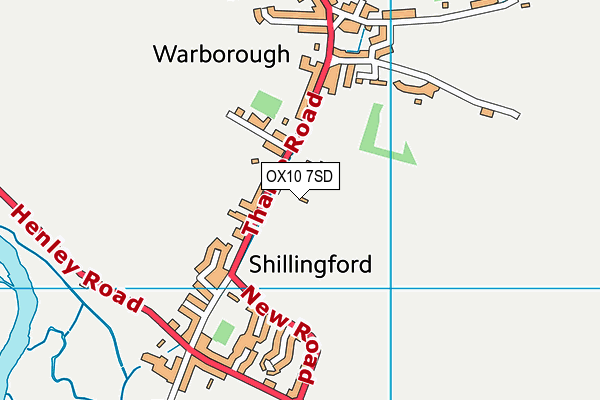 OX10 7SD map - OS VectorMap District (Ordnance Survey)