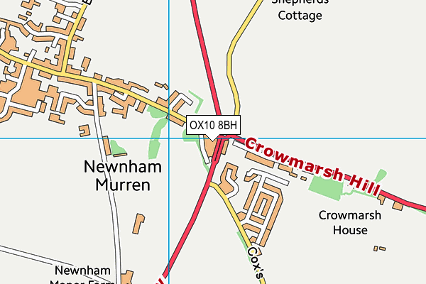 OX10 8BH map - OS VectorMap District (Ordnance Survey)