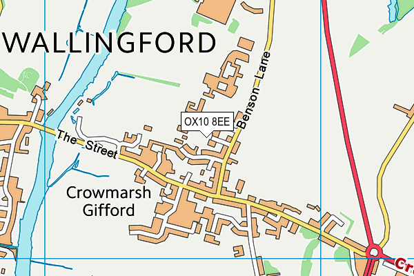 OX10 8EE map - OS VectorMap District (Ordnance Survey)