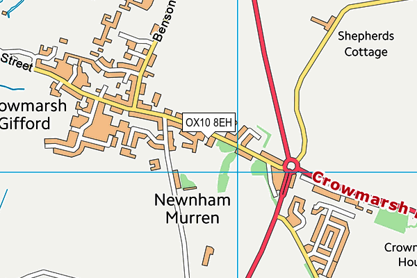 OX10 8EH map - OS VectorMap District (Ordnance Survey)