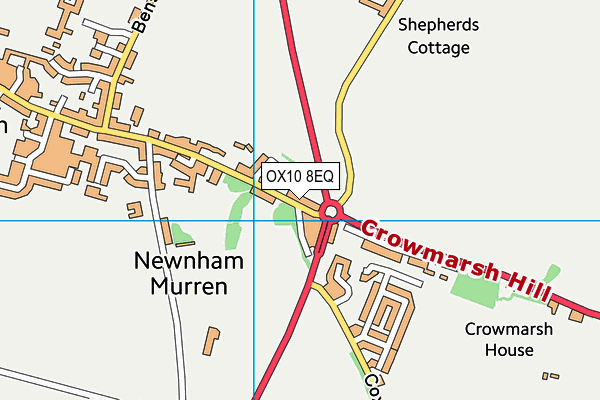 OX10 8EQ map - OS VectorMap District (Ordnance Survey)