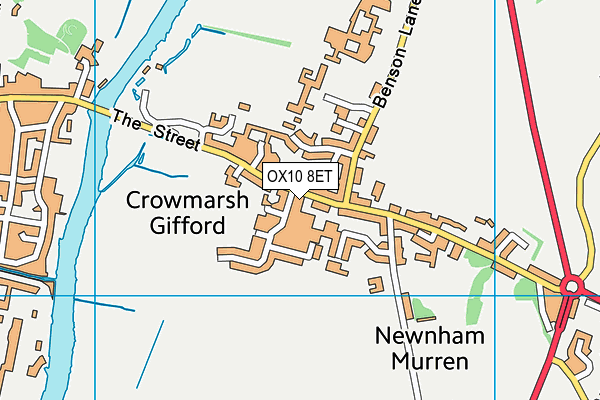 OX10 8ET map - OS VectorMap District (Ordnance Survey)