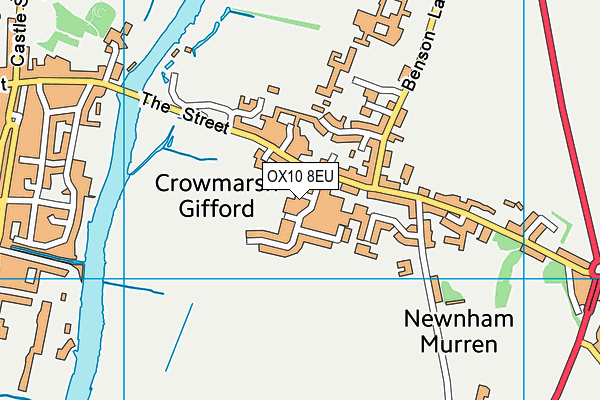 OX10 8EU map - OS VectorMap District (Ordnance Survey)