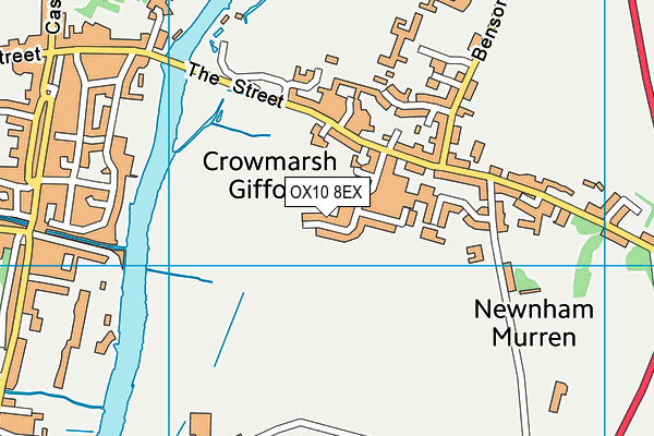 OX10 8EX map - OS VectorMap District (Ordnance Survey)