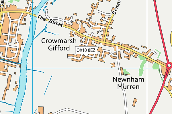 OX10 8EZ map - OS VectorMap District (Ordnance Survey)