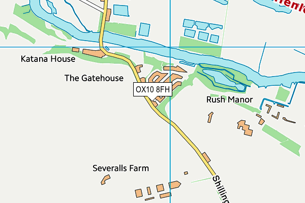 OX10 8FH map - OS VectorMap District (Ordnance Survey)