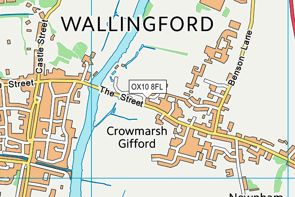 OX10 8FL map - OS VectorMap District (Ordnance Survey)