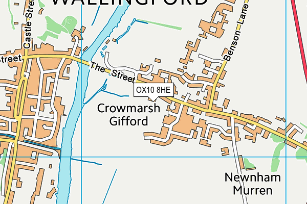 OX10 8HE map - OS VectorMap District (Ordnance Survey)