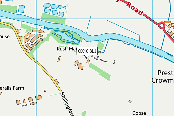 OX10 8LJ map - OS VectorMap District (Ordnance Survey)