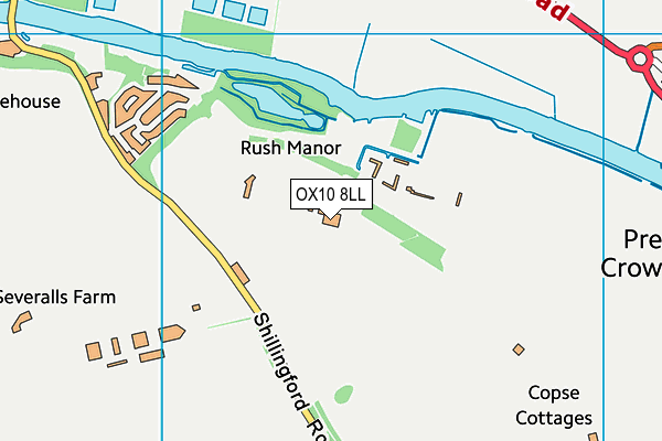 OX10 8LL map - OS VectorMap District (Ordnance Survey)